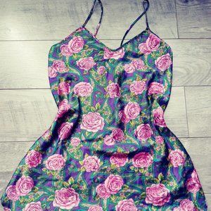 Vintage Slip on sleepwear Rose Paisley Cami